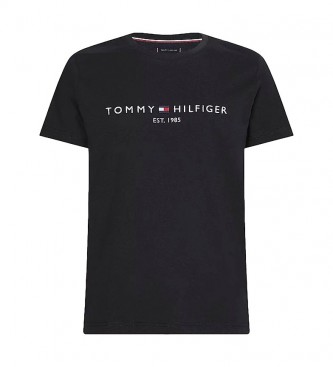 Tommy Hilfiger Core Tommy Logotipo Tee 1985 preto