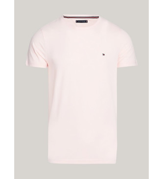 Tommy Hilfiger T-shirt extra slim fit cor-de-rosa