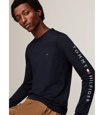 Tommy Hilfiger T-shirt slim blu scuro