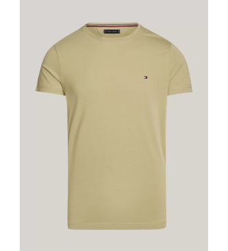 Tommy Hilfiger Ekstra slim fit T-shirt med grnt broderet logo