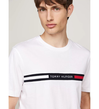 Tommy Hilfiger T-shirt med rund hals och vit logotyp