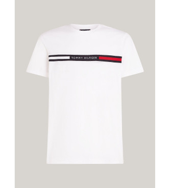 Tommy Hilfiger T-shirt met ronde hals en wit logo