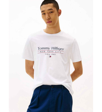 Tommy Hilfiger T-shirt com gola redonda e logtipo branco