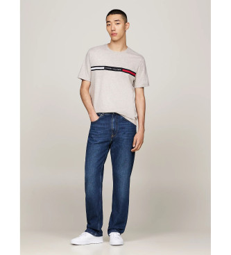 Tommy Hilfiger T-shirt med rund hals og grt logo