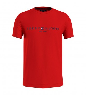 Tommy Hilfiger T-shirt  col rond avec logo rouge