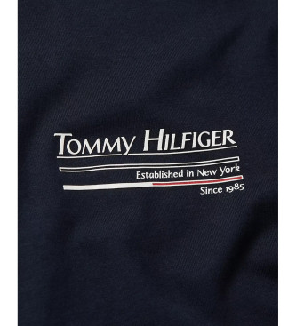 Tommy Hilfiger Outline marine marine t-shirt korte mouw