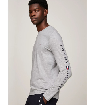 Tommy Hilfiger T-shirt  manches longues avec logo gris