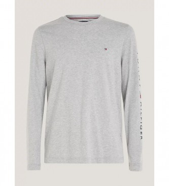 Tommy Hilfiger Long sleeve, slim fit t-shirt with grey logo