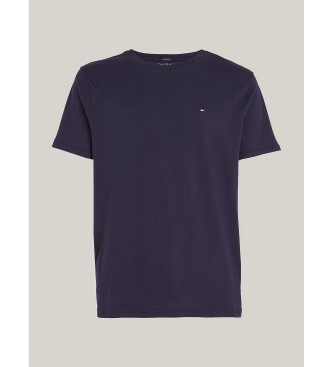 Tommy Hilfiger T-Shirt aus reiner marineblauer Baumwolle