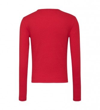 Tommy Jeans Camiseta Essential rojo