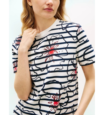 Tommy Hilfiger T-shirt Flower biały