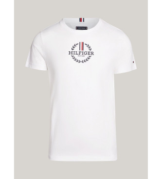Tommy Hilfiger T-shirt Global Stripe blanc