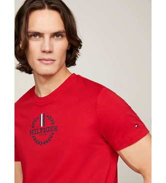 Tommy Hilfiger T-shirt rossa a righe globali