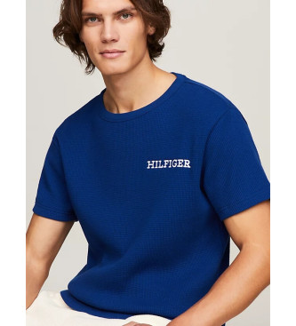 Tommy Hilfiger Camiseta gofrada con logo monotipo azul