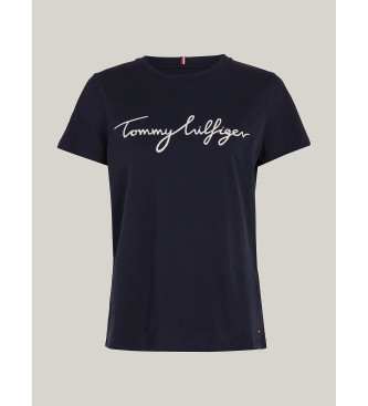 Tommy Hilfiger T-shirt graphique à col ras du cou Heritage marine