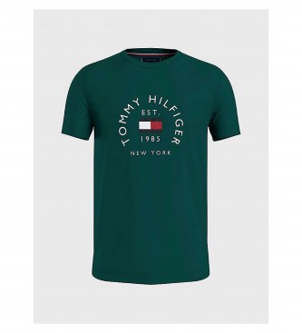 Tommy Hilfiger Hilfiger Flag Arch T-shirt vert