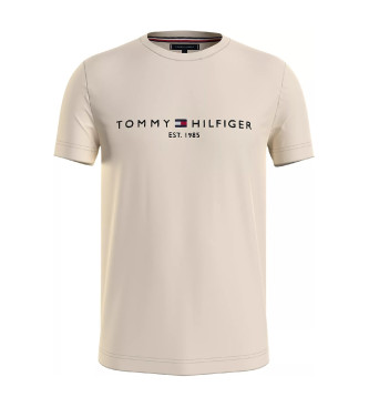 Tommy Hilfiger T-Shirt beige  logo brod