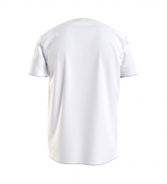 Tommy Hilfiger White Logo Embroidered T-Shirt