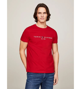 Tommy Hilfiger T-shirt med broderet logo, rd
