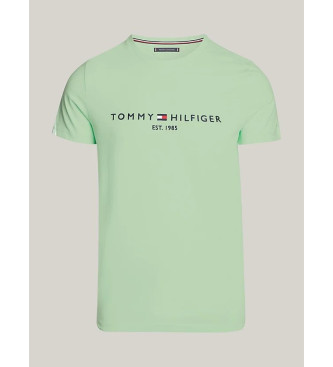 Tommy Hilfiger Geborduurd logo T-shirt groen