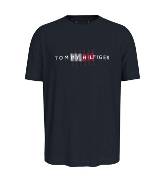 Tommy Hilfiger T-shirt com logtipo azul-marinho