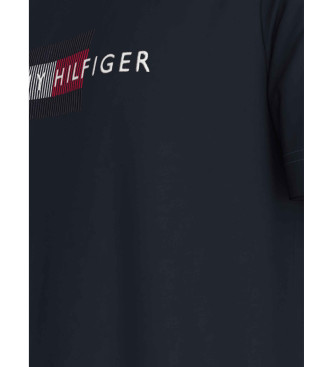 Tommy Hilfiger T-shirt z logo granatowy