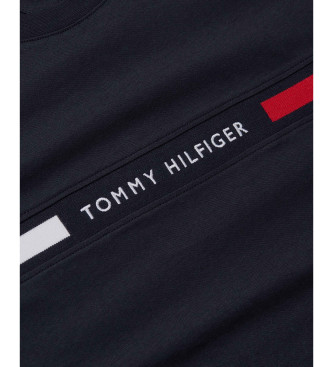 Tommy Hilfiger Logotip majice v mornariški modri barvi