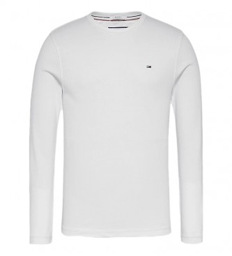 Tommy Jeans TJM Original T-shirt RIB Longsleeve Tee blanc