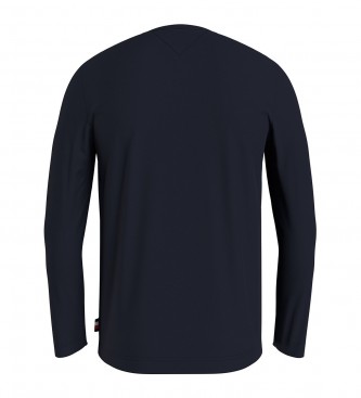 Tommy Hilfiger T-shirt rotonda monotipo blu navy