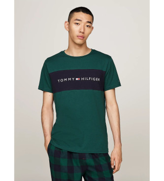 Tommy Hilfiger T-shirt originale color block verde