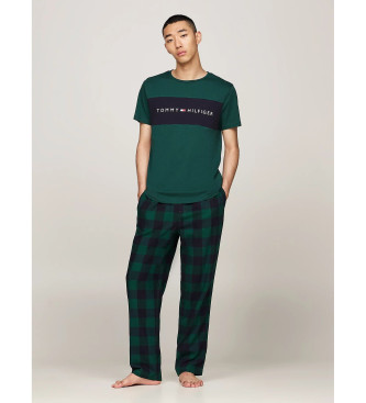 Tommy Hilfiger T-shirt originale color block verde