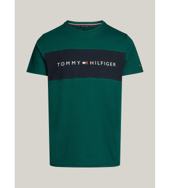 Tommy Hilfiger T-shirt originale color block verde