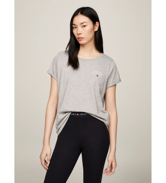 Tommy Hilfiger T-shirt originale con logo grigio