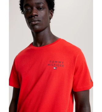 Tommy Hilfiger T-shirt originale con logo rosso