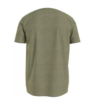 Tommy Hilfiger Camiseta Original con Logo verde