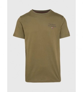 Tommy Hilfiger T-shirt con logo originale ricamato Verde