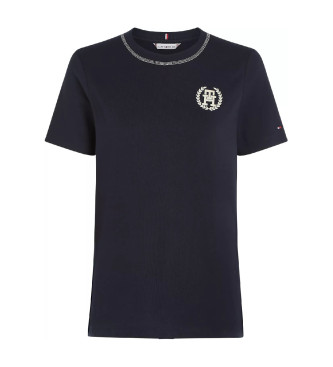 Tommy Hilfiger T-shirt Reg Laurel azul-marinho