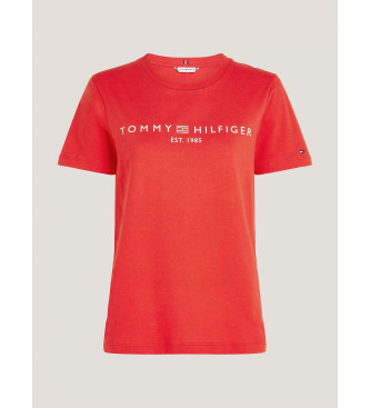 Tommy Hilfiger T-shirt brod du logo Signature rouge