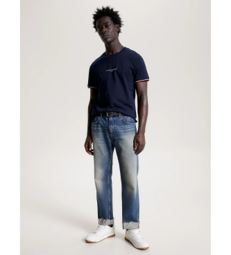 Tommy Hilfiger Slim T-shirt with navy trimmed sleeves