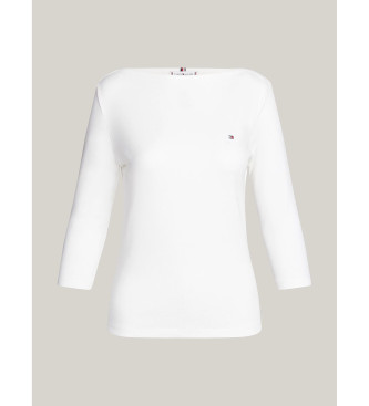 Tommy Hilfiger Hvid slim t-shirt med bdhals