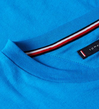 Tommy Hilfiger T-shirt com logtipo Slim azul