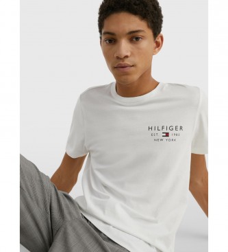 Tommy Hilfiger T-shirt Slim Logotipo branco