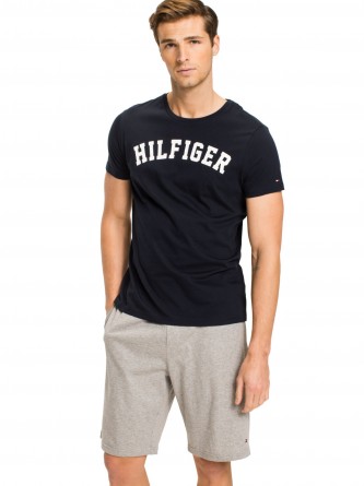 Tommy Hilfiger T-shirt blu navy con logo SS