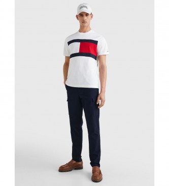 Tommy Hilfiger Tee-shirt Structure Flag blanc