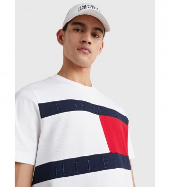 Tommy Hilfiger Tee-shirt Structure Flag blanc