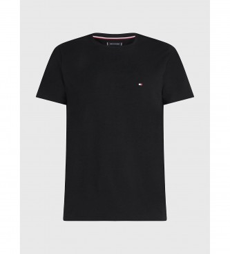 Tommy Hilfiger TH Flex schmal geschnittenes T-Shirt schwarz