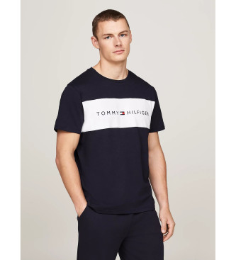 Tommy Hilfiger TH Original T-shirt avec motif en blocs de couleur marine