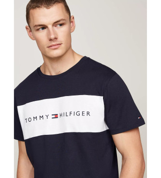 Tommy Hilfiger T-shirt TH Original con design a blocchi di colore blu scuro