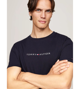 Tommy Hilfiger Oryginalna koszulka TH z granatowym logo