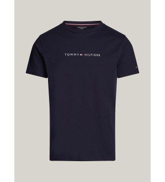 Tommy Hilfiger Oryginalna koszulka TH z granatowym logo